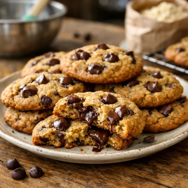 Chickpea Chocolate Chip Cookies