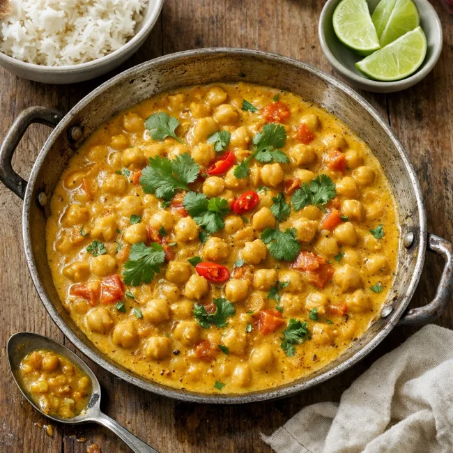 Chickpea Curry with Coconut Milk
