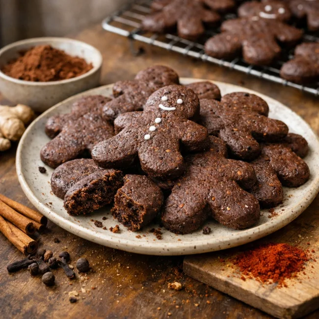 Chili Chocolate Gingerbread Men