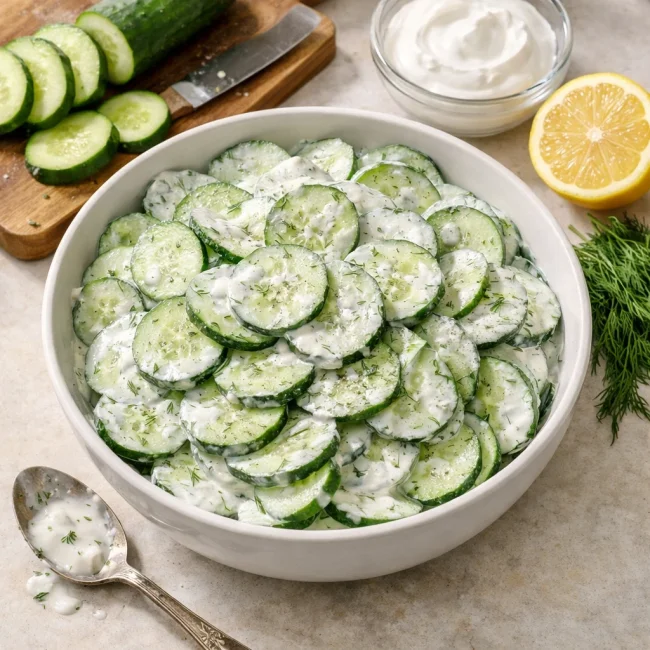 Chilled Creamy Cucumber Delight