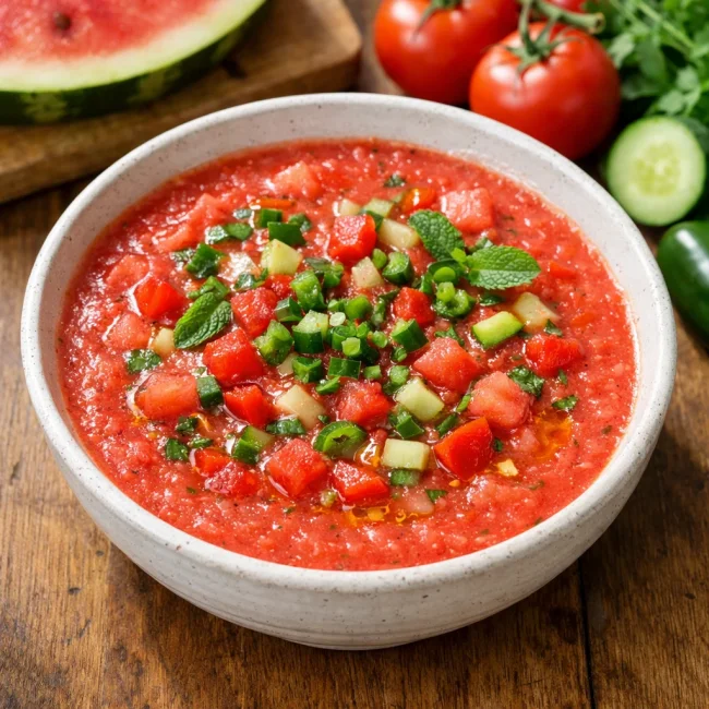 Chilled Watermelon Gazpacho