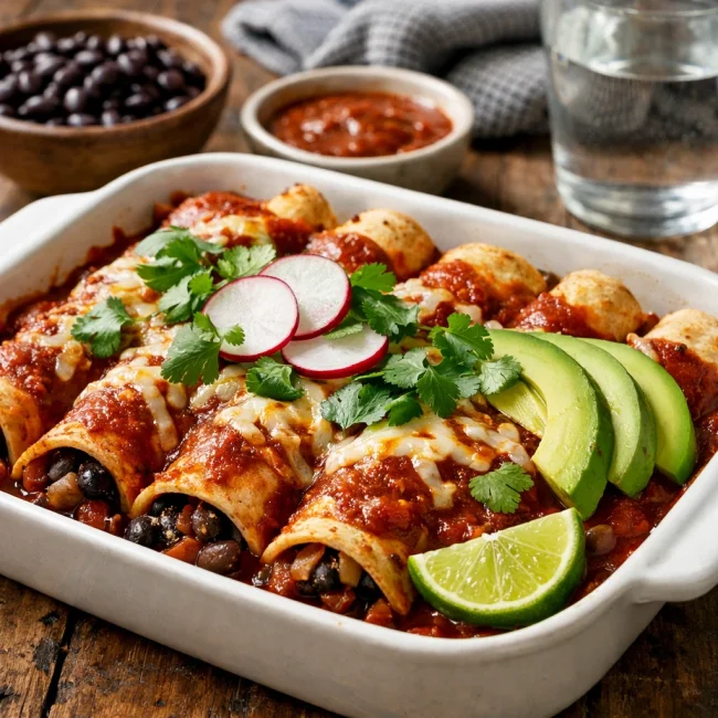 Chipotle Black Bean Enchiladas