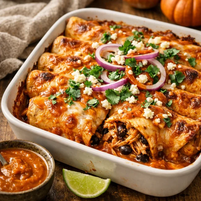 Chipotle Pumpkin Enchiladas