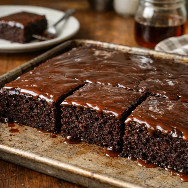 Choco-Maple Texas Sheet Cake