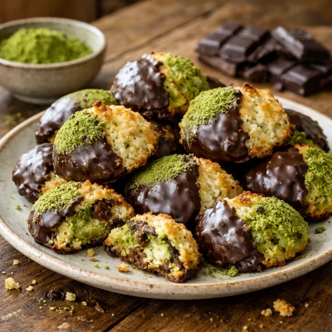 Choco-Matcha Macaroons