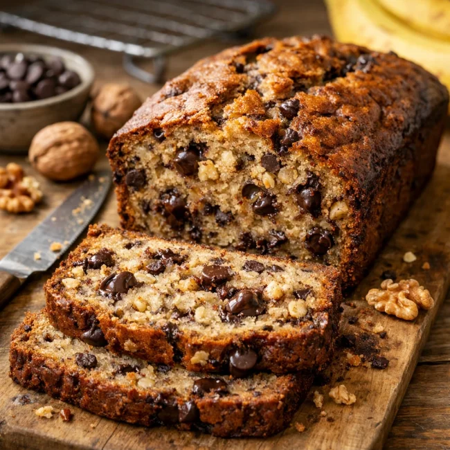 Choco-Nut Banana Bread Delight