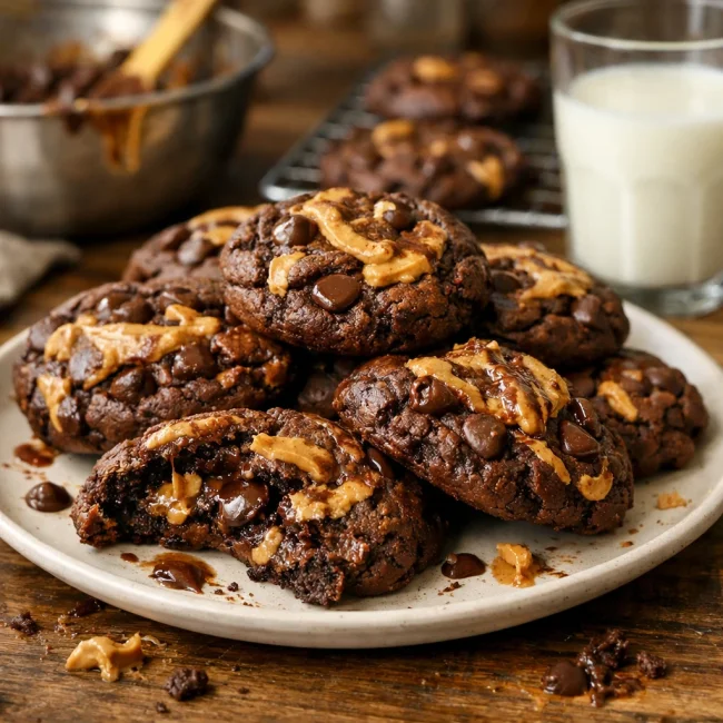 Choco-Peanut Butter Delight Cookies