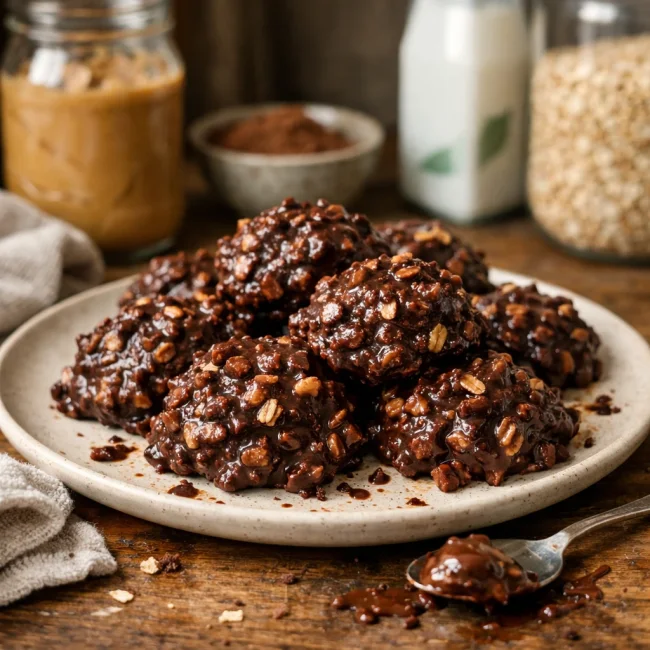 Choco-Peanut Butter Delight No-Bakes