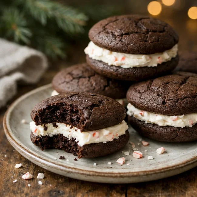 Choco-Peppermint Whoopie Pies