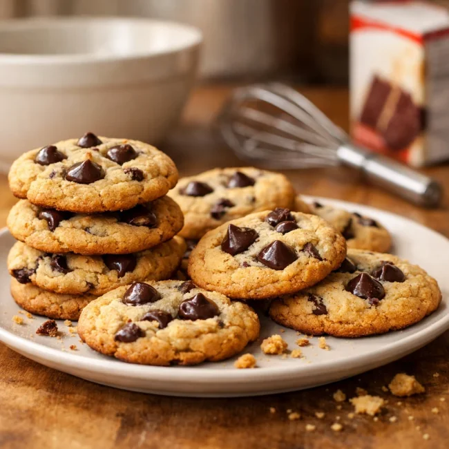Chocolate Chip Cake Mix Cookies