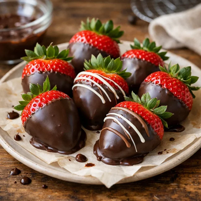 Chocolate-Dipped Strawberries