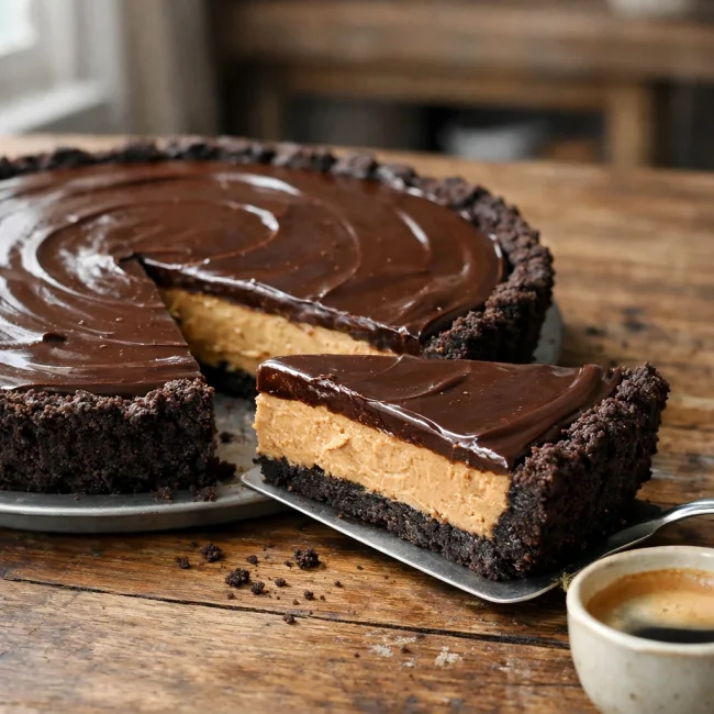 Chocolate Espresso Peanut Butter Pie