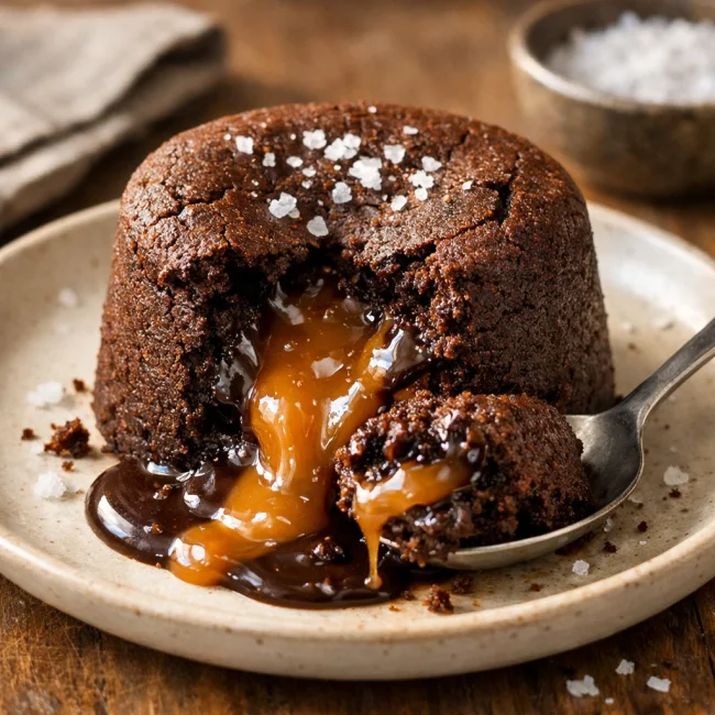 Chocolate Fondant with Salted Caramel