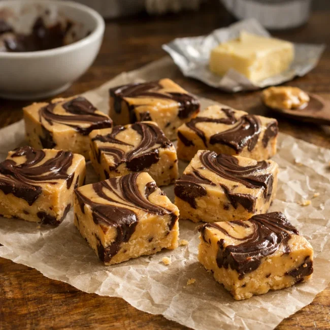 Chocolate Swirl Peanut Butter Fudge