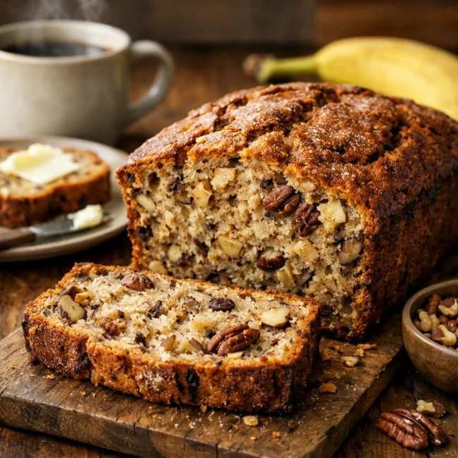 Chunky Nut Banana Bread