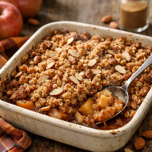 Cinnamon Almond Apple Crisp
