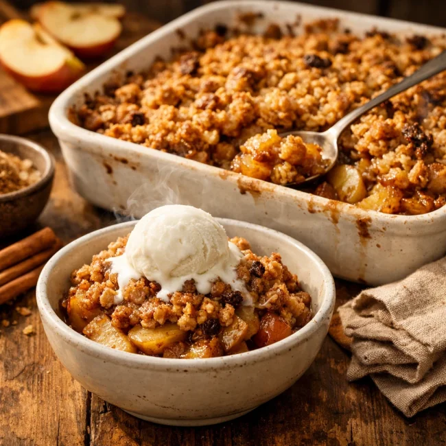 Cinnamon Apple Crumble