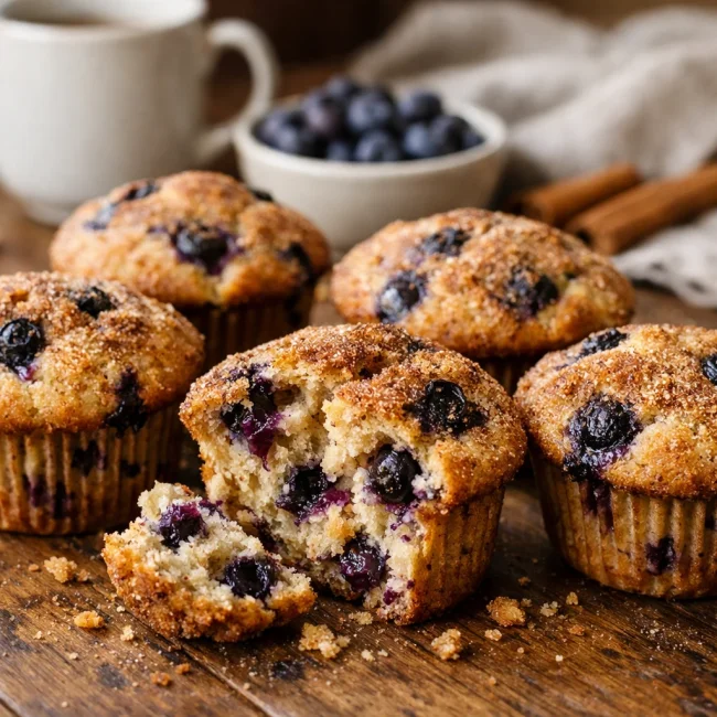 Cinnamon Blueberry Muffins
