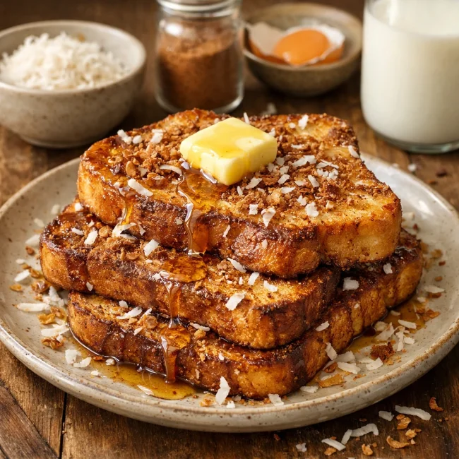 Cinnamon Coconut French Toast