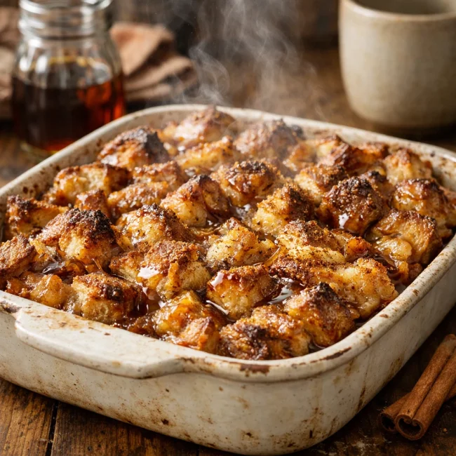 Cinnamon Maple Bread Pudding