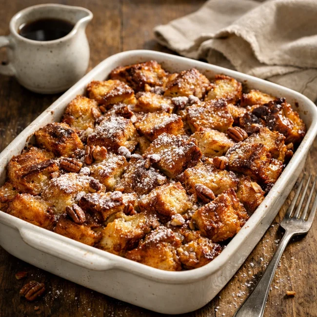 Cinnamon Maple French Toast Casserole