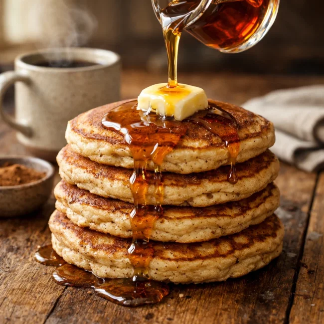 Cinnamon Maple Pancakes