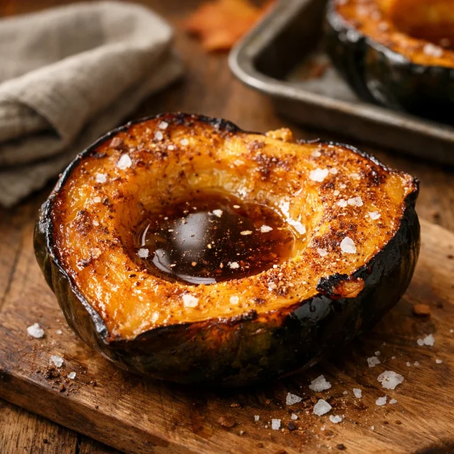 Cinnamon Maple Roasted Acorn Squash