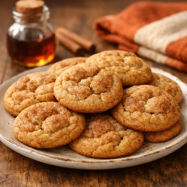 Cinnamon Maple Snickerdoodles