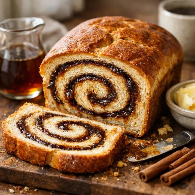 Cinnamon Maple Swirl Bread