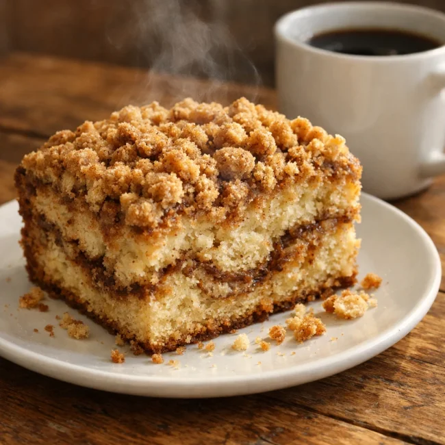 Cinnamon Nutmeg Crumb Coffee Cake
