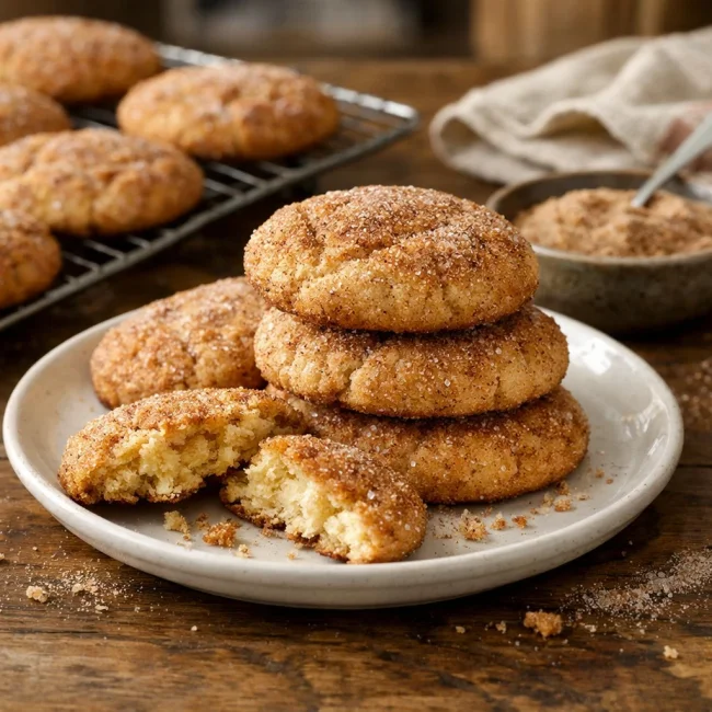 Cinnamon Sugar Crusted Cookies