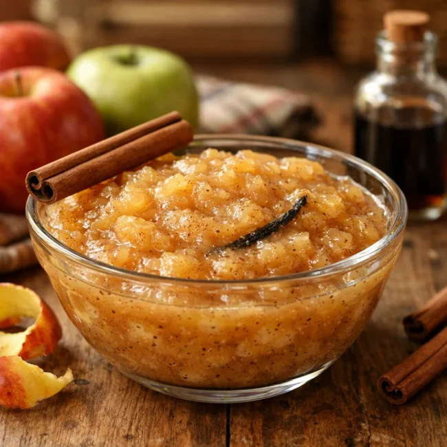 Cinnamon Vanilla Applesauce