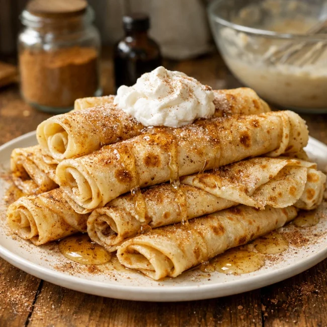 Cinnamon Vanilla Crepes