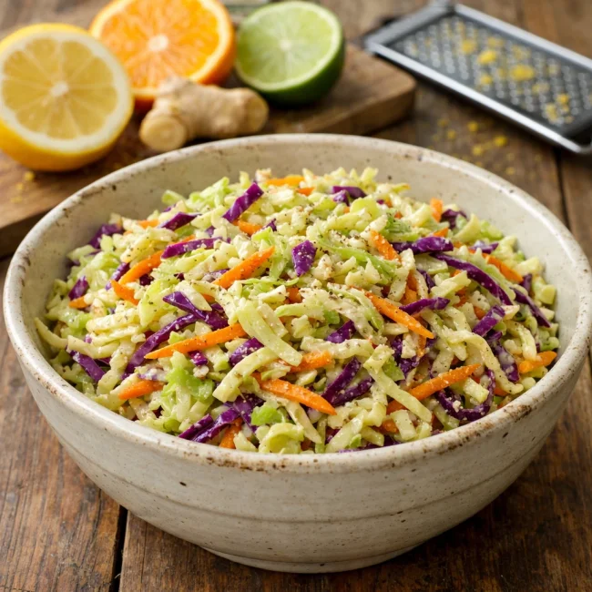 Citrus Ginger Coleslaw