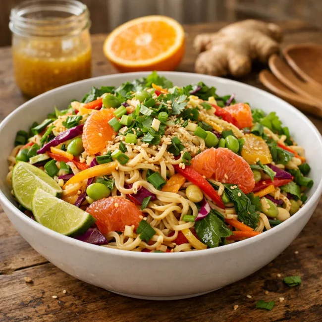 Citrus Ginger Ramen Noodle Salad