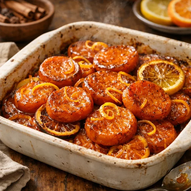 Citrus-Glazed Candied Sweet Potatoes