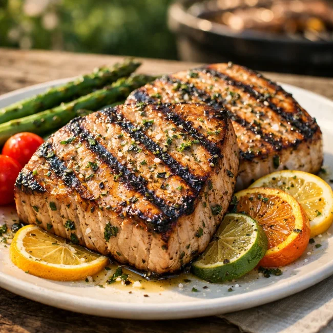 Citrus Herb Grilled Tuna Steaks