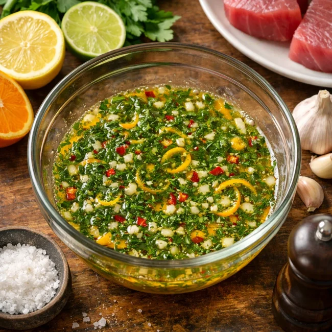 Citrus Herb Marinade for Tuna Steaks