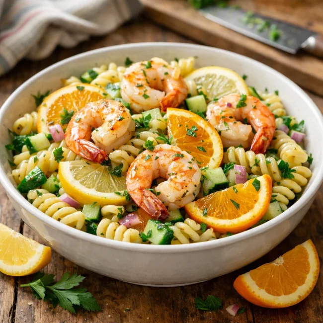 Citrus Herb Shrimp Pasta Salad