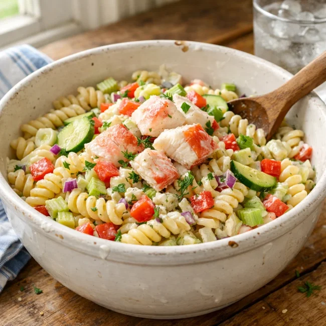 Classic Crab Pasta Salad
