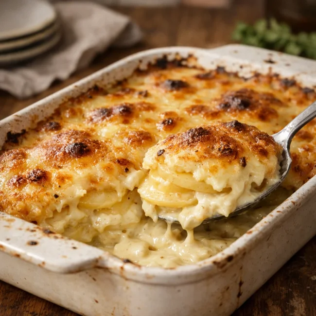 Classic Creamy Au Gratin Potatoes