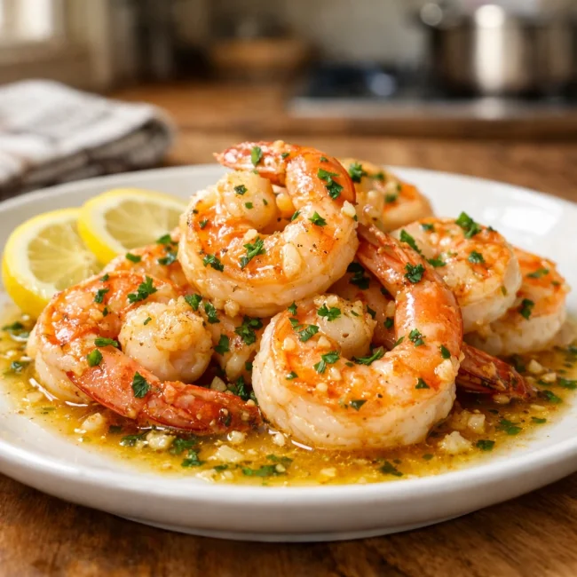 Classic Garlic Shrimp Scampi