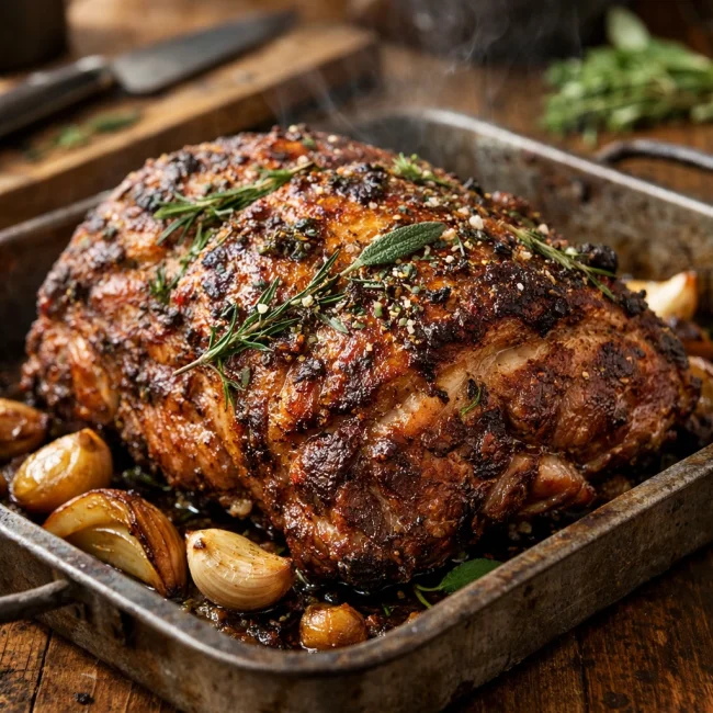 Classic Herb-Infused Slow Roasted Pork Shoulder