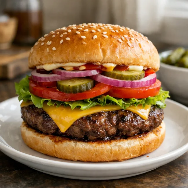 Classic Juicy Hamburger