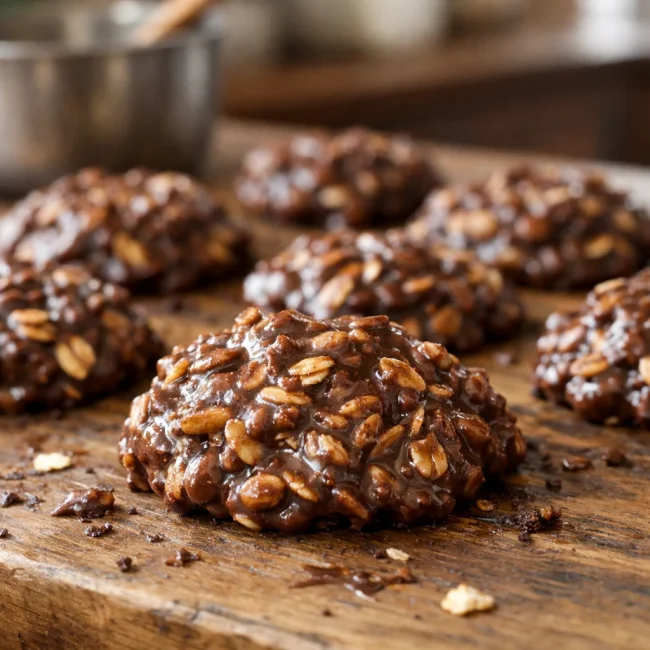 Classic No-Bake Chocolate Oatmeal Cookies