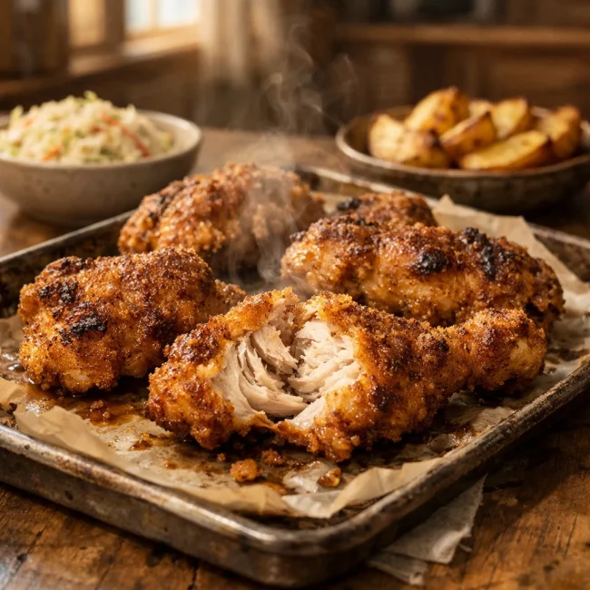 Classic Oven-Baked Fried Chicken
