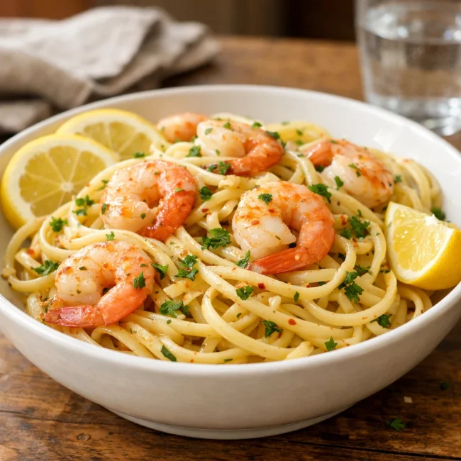 Classic Shrimp Scampi Pasta