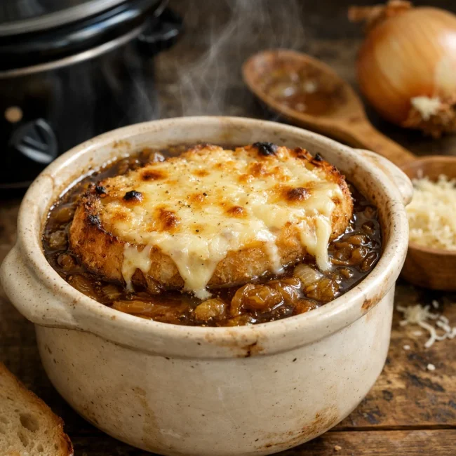 Classic Slow Cooker Onion Soup