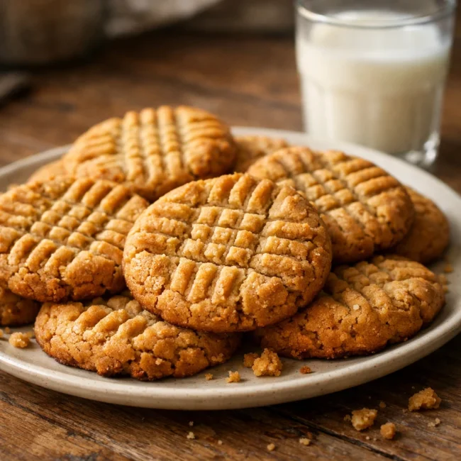 Classic Style Peanut Butter Cookies