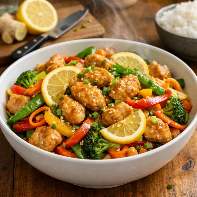 Classic Zesty Lemon-Ginger Chicken Stir-Fry